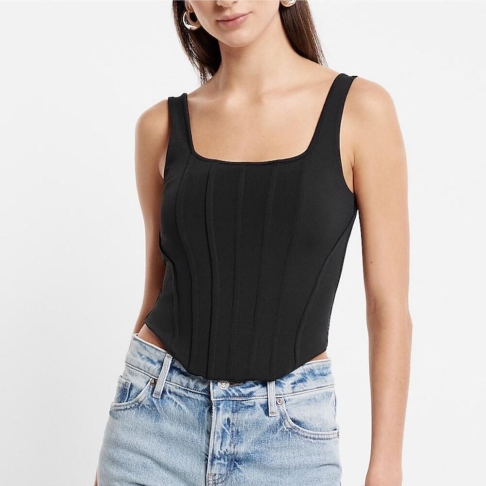 Express Women's Black Corset Top
